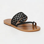 White Sun - Mules Bita de tendencia - Negro - Mujer