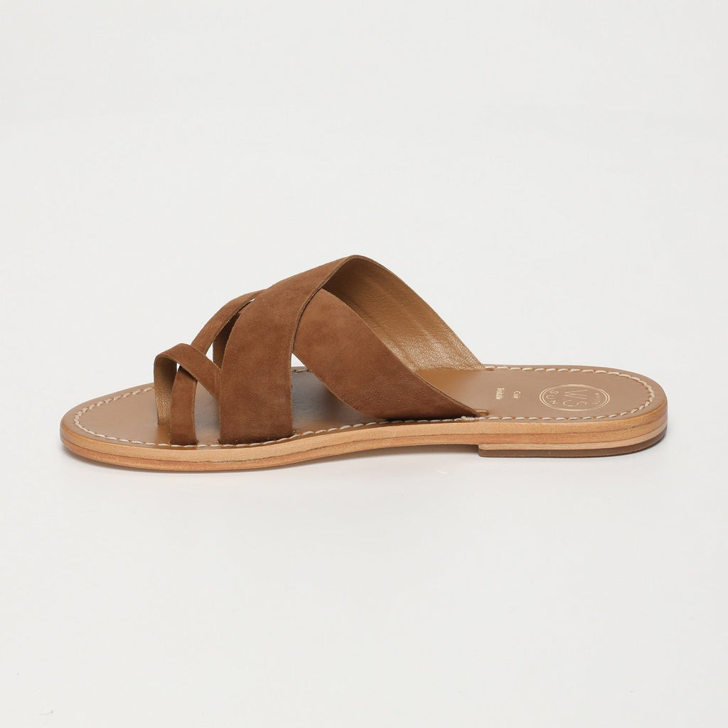 White Sun - Mules Tasneem - Ante de cabra camel - Marrón