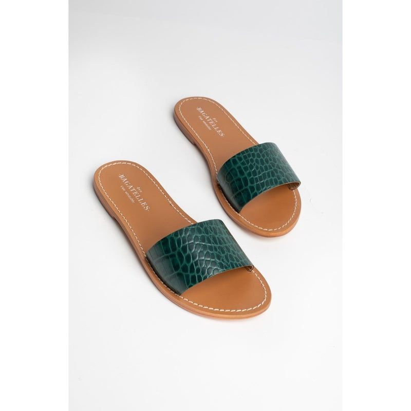 Les Bagatelles - Mules York - Croco Verde