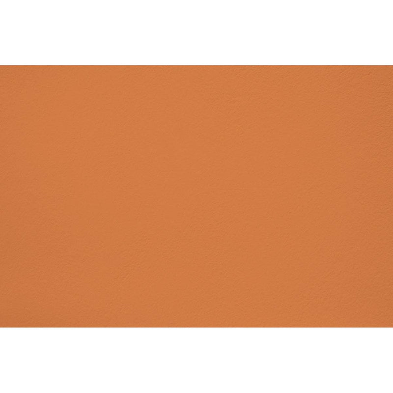 Peinture Menorca break appliquée sur un mur - teinte orange ocre