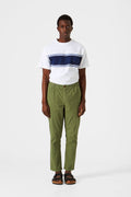 Pantaloni Seersucker Plain Khaki