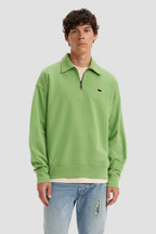 Levi'S Mikina Skate New Quarter Zip Greens