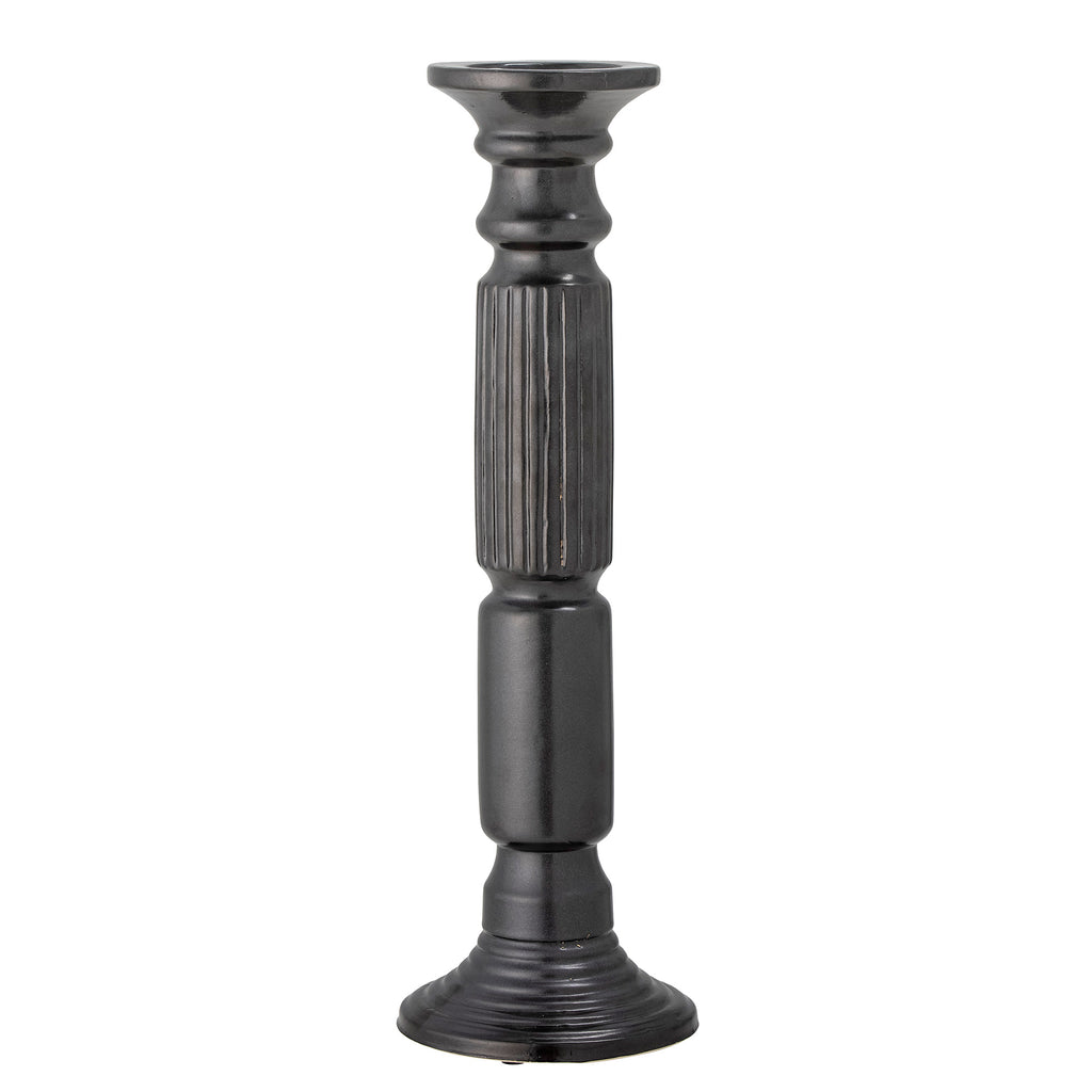 Millas - Candle Holder - Black - Ceramic