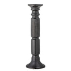 Millas - Set of 2 Candle Holders - Black - Ceramic