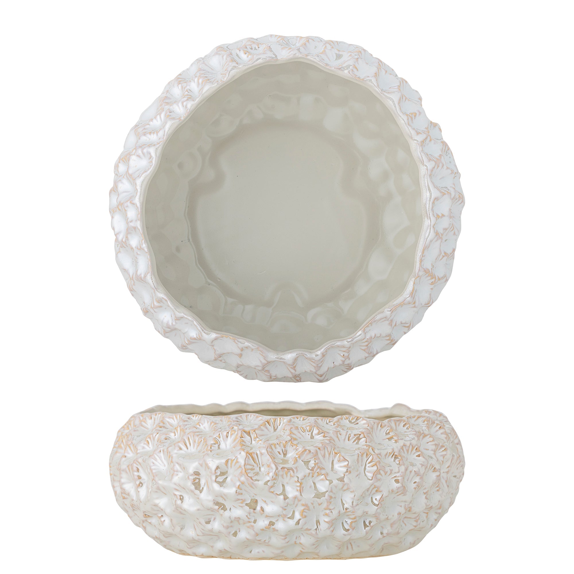 Lowen - Lot de 4 Bols - Blanc - Grès