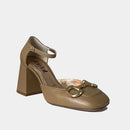 Escarpins Ann Tuil Mystere - Cuir Camel Clair (Legno)
