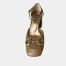 Escarpins Ann Tuil Mystere - Cuir Camel Clair (Legno)