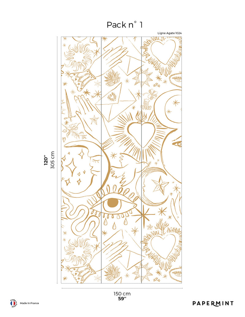 Fresque Mystic - Ligne - Agate