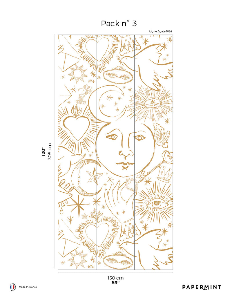 Fresque Mystic - Ligne - Agate