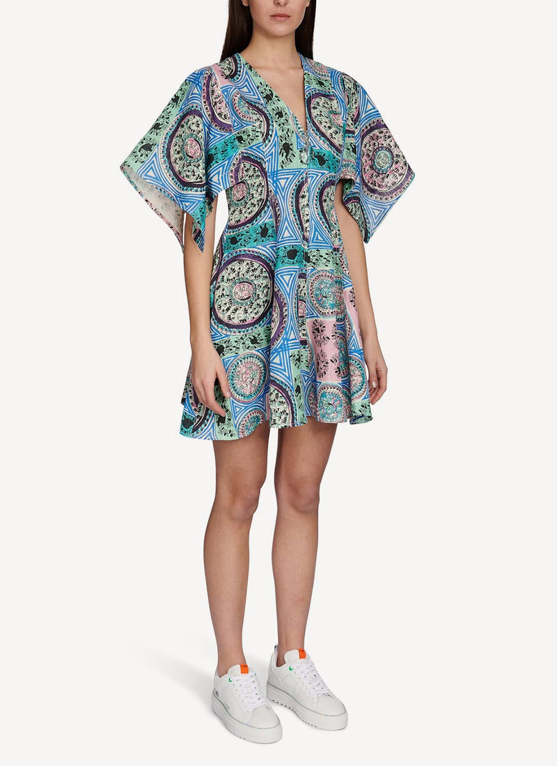 J W Anderson - Robe Mystic Paisley - Navy - Femme