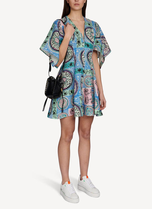 J W Anderson - Robe Mystic Paisley - Navy - Femme