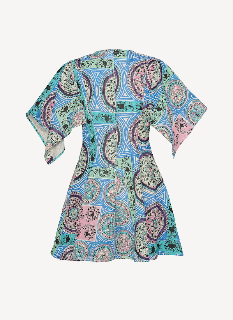 J W Anderson - Robe Mystic Paisley - Navy - Femme