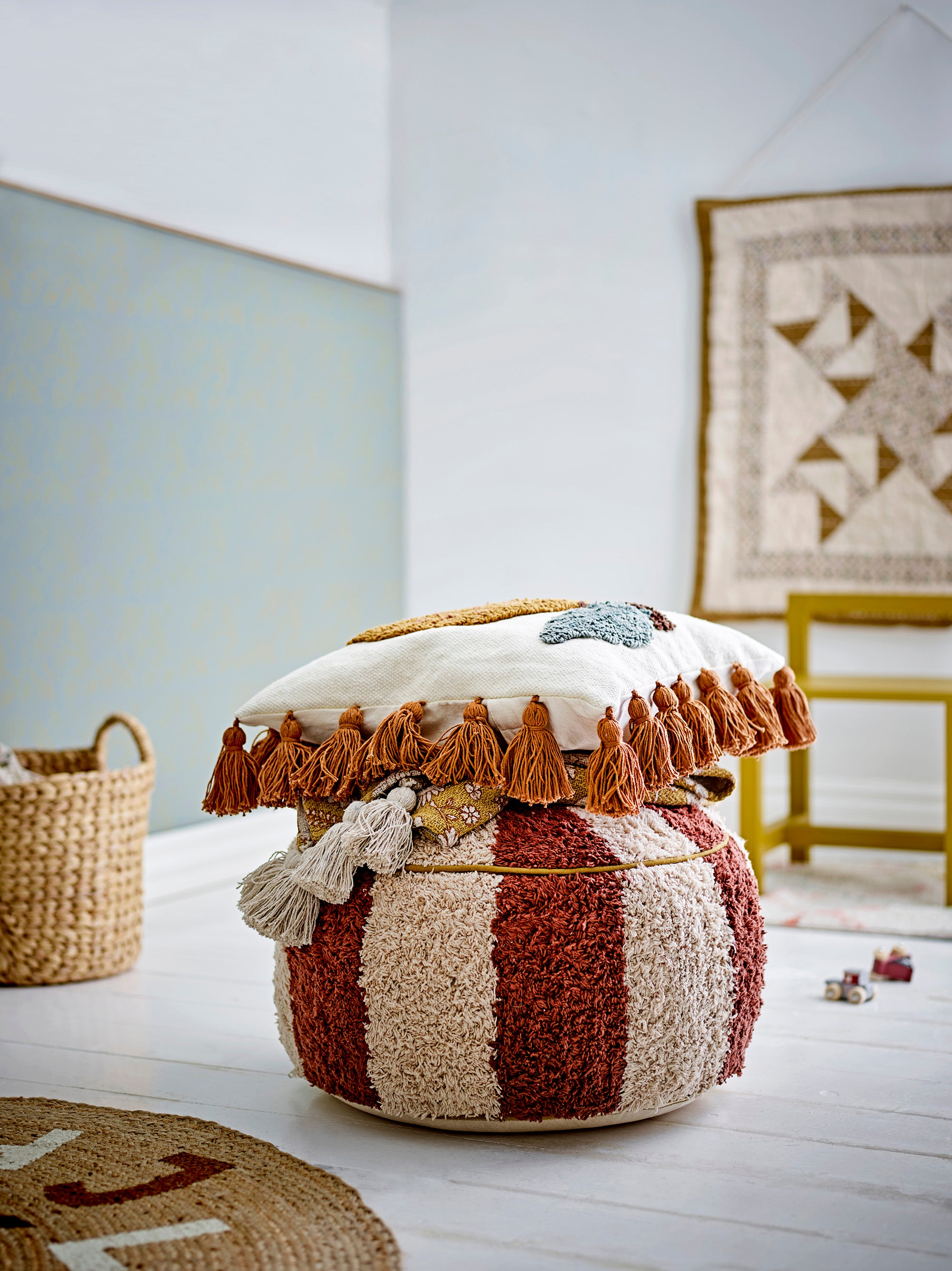Charoline - Pouf - Brown - Cotton
