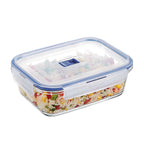 2 Rectangular Storage Containers - 122cl - Pure Box Active