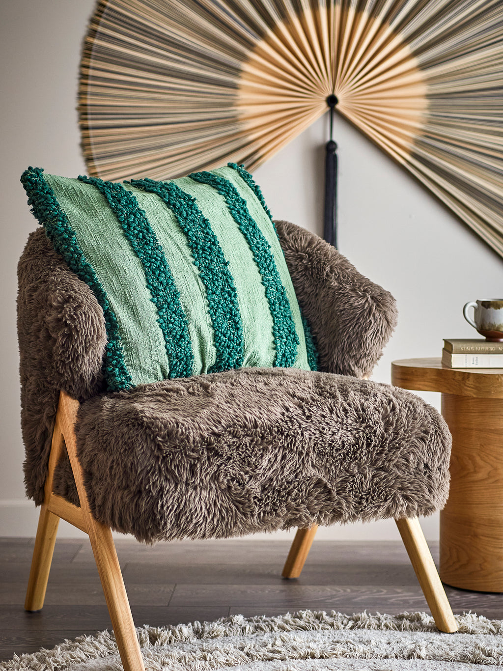 Cory - Cushion - Green - Oeko-Tex® Cotton