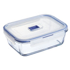 2 Rectangular Storage Containers - 122cl - Pure Box Active