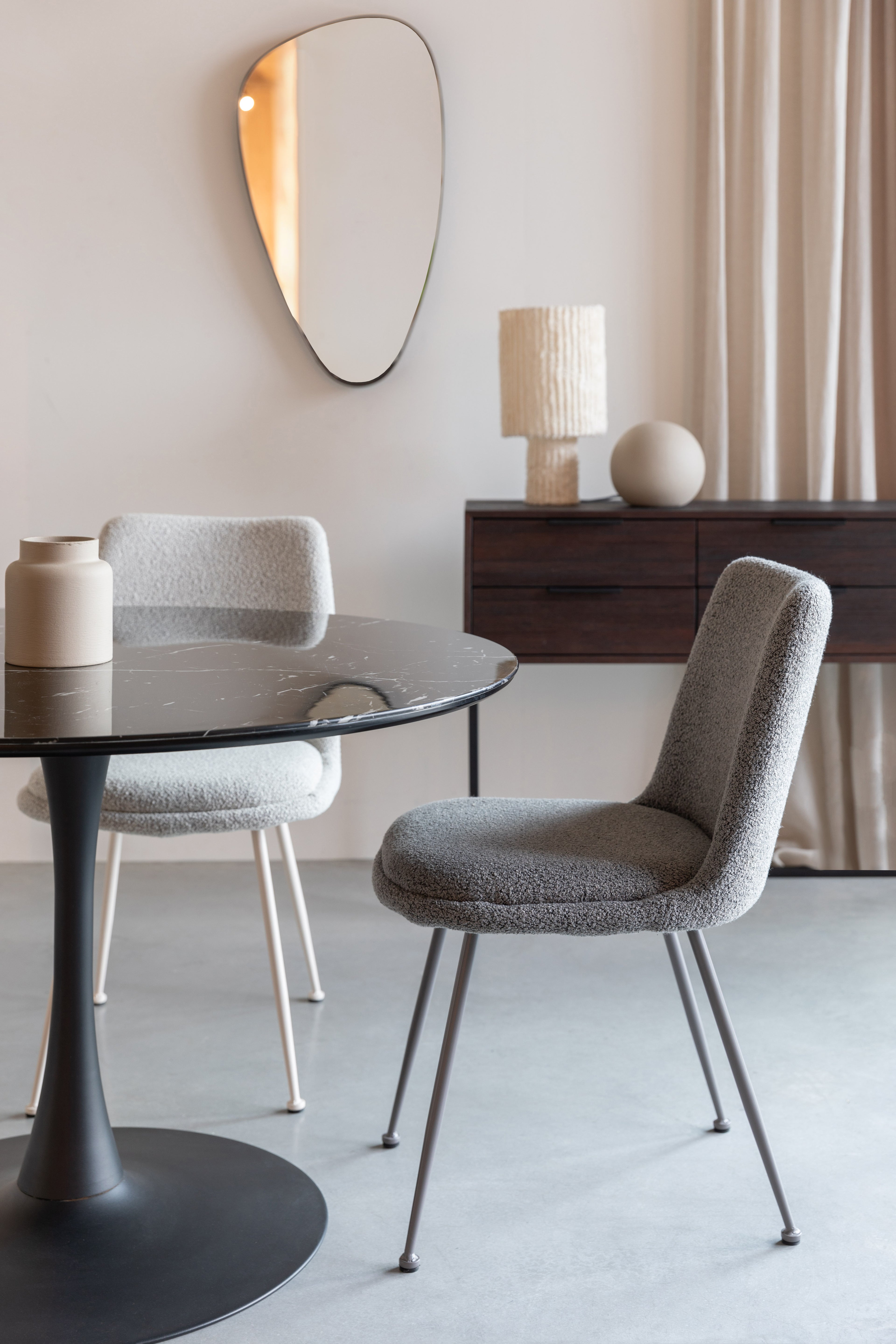 Fijs - Dining Chair - Iron - Taupe/Grey