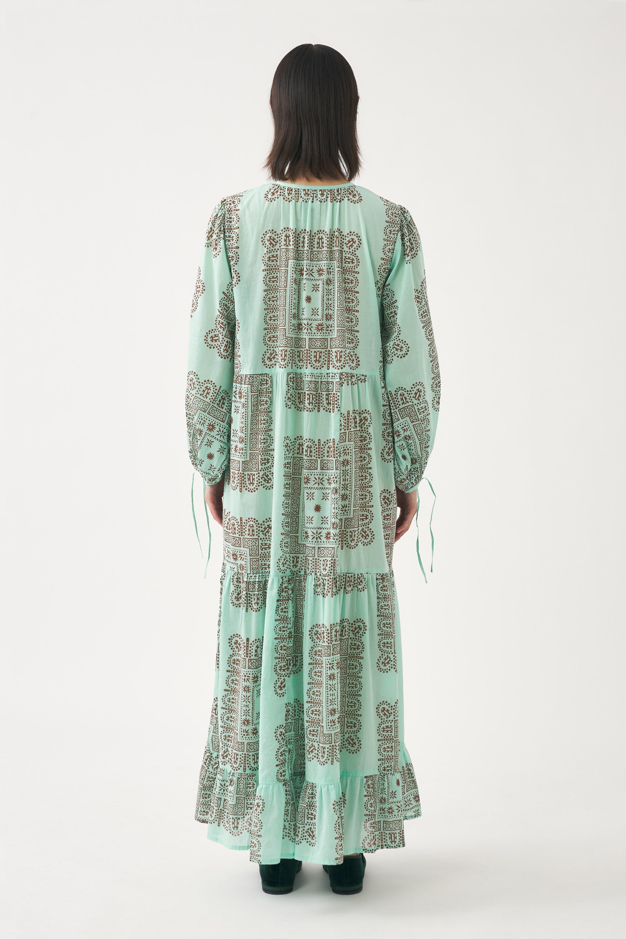 Robe Longue Nali - Aqua