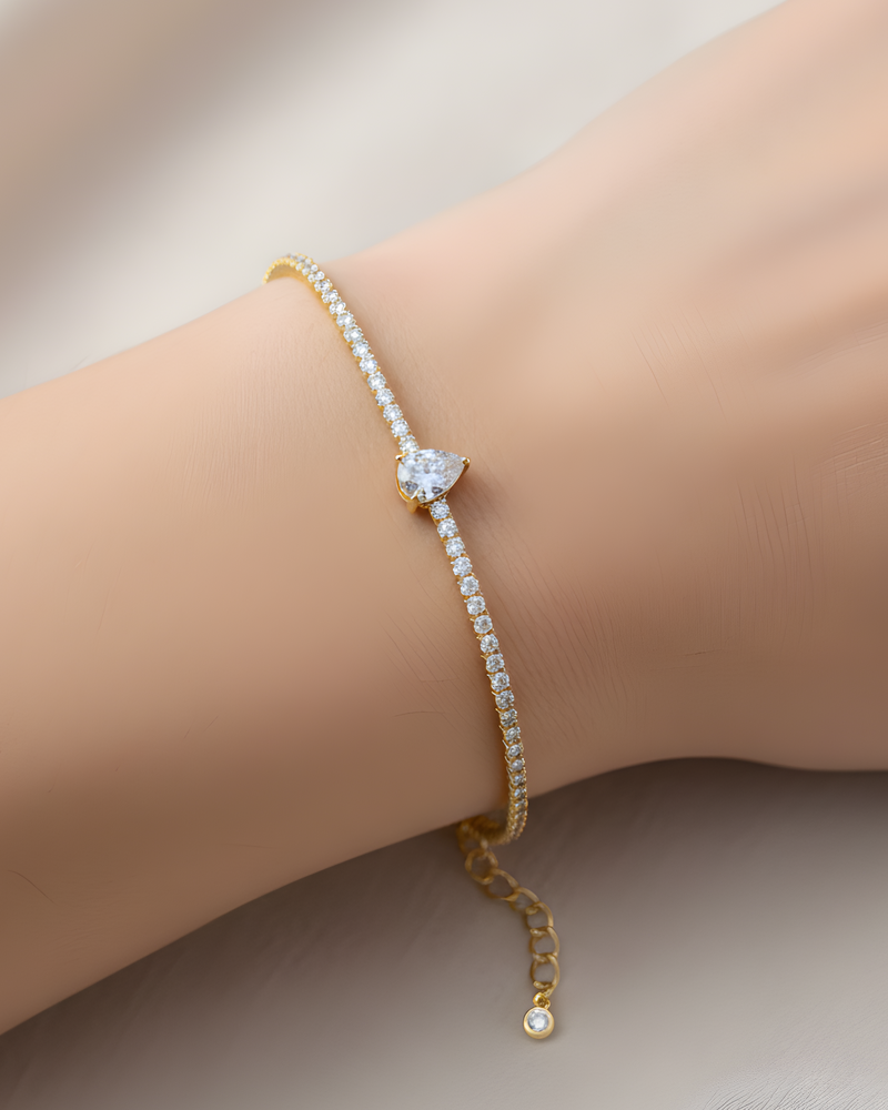 Bracelet Tennis Éclat - Doré
