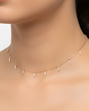 Choker Cascade - Rose