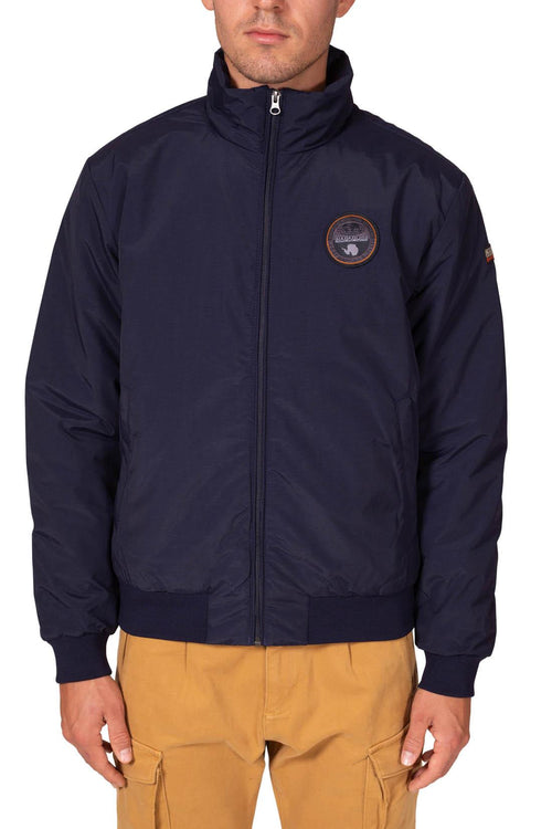 Napapijri - Veste Regular Avec Patch Logo - Bleu - Homme