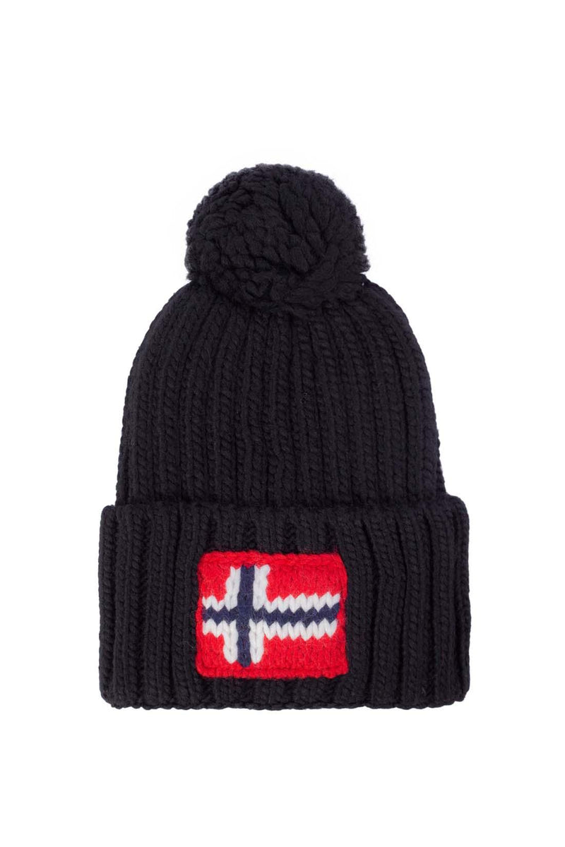 Napapijri - Bonnet Semiury En Laine Mélangée - Noir - Homme