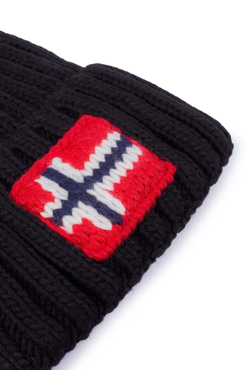 Napapijri - Bonnet Semiury En Laine Mélangée - Noir - Homme