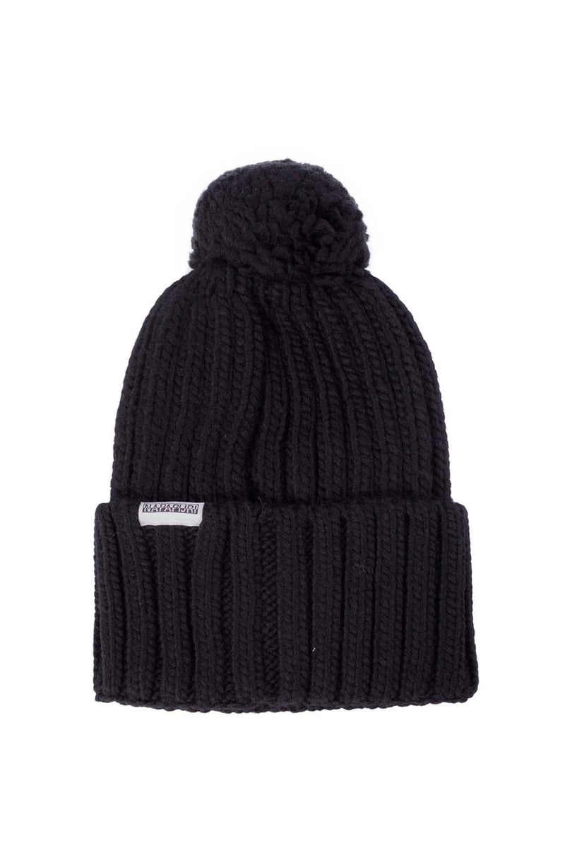 Napapijri - Bonnet Semiury En Laine Mélangée - Noir - Homme