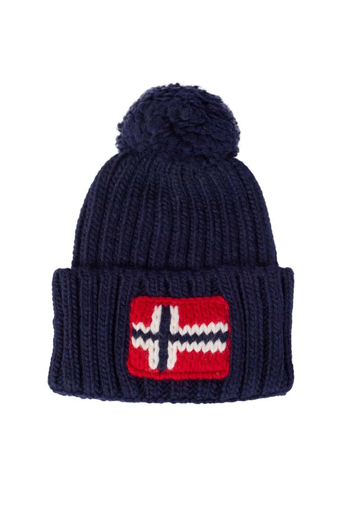 Napapijri - Bonnet Semiury En Laine Mélangée - Bleu - Homme