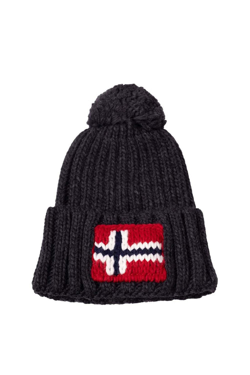 Napapijri - Bonnet Semiury En Laine Mélangée - Gris - Homme