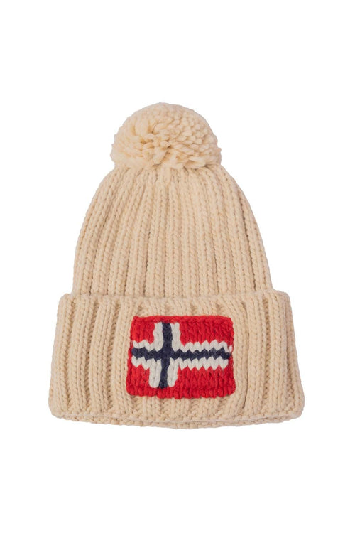 Napapijri - Bonnet Semiury En Laine Mélangée - Beige - Homme