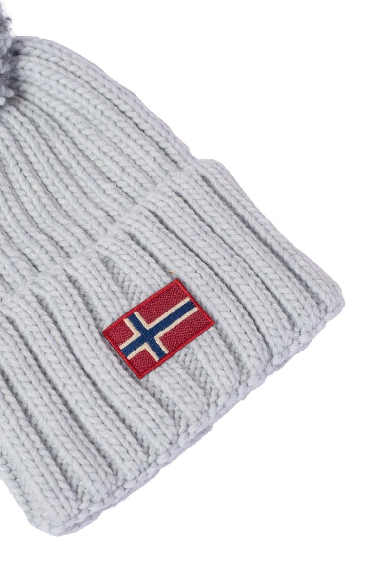 Napapijri - Bonnet Semiury En Laine Mélangée - Gris - Femme