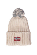 Napapijri - Bonnet Semiury En Laine Mélangée - Blanc - Femme