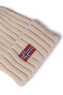 Napapijri - Bonnet Semiury En Laine Mélangée - Blanc - Femme