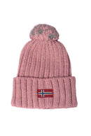 Napapijri - Bonnet Semiury En Laine Mélangée - Rose - Femme