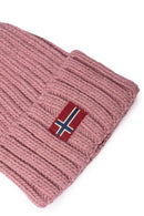 Napapijri - Bonnet Semiury En Laine Mélangée - Rose - Femme