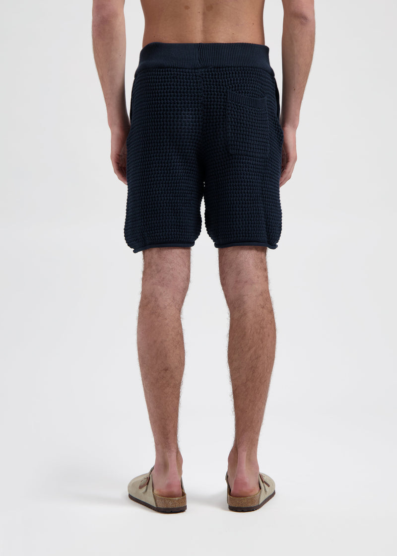 Short Crochet Knitted - Navy Blue