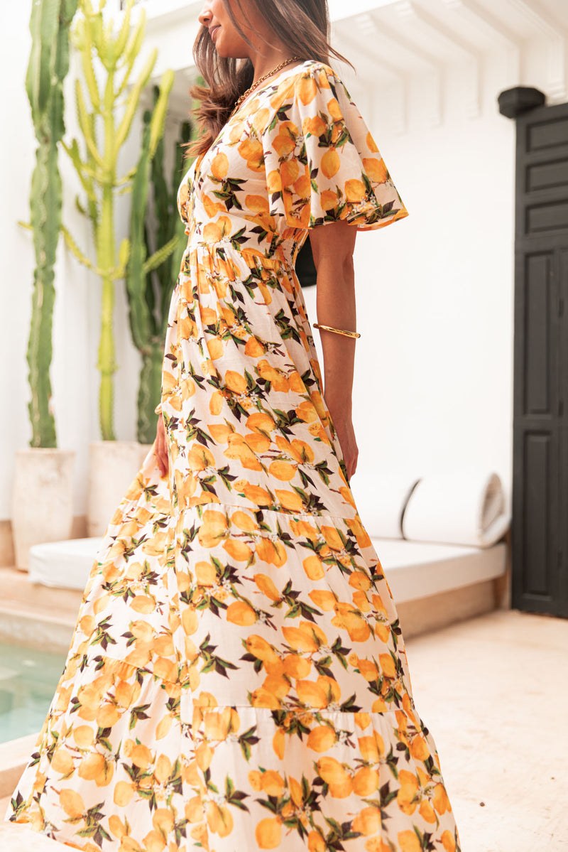 NAYA Citrons - Robe Fluide