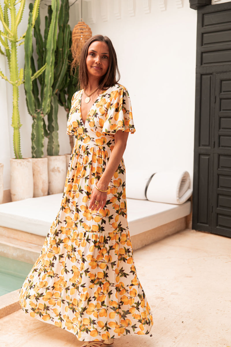 NAYA Citrons - Robe Fluide