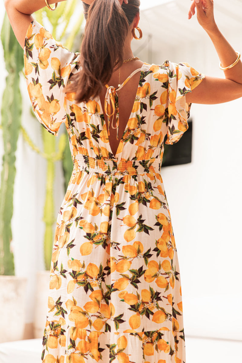 NAYA Citrons - Robe Fluide