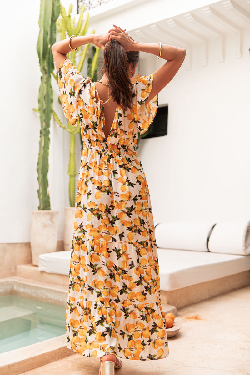 NAYA Citrons - Robe Fluide