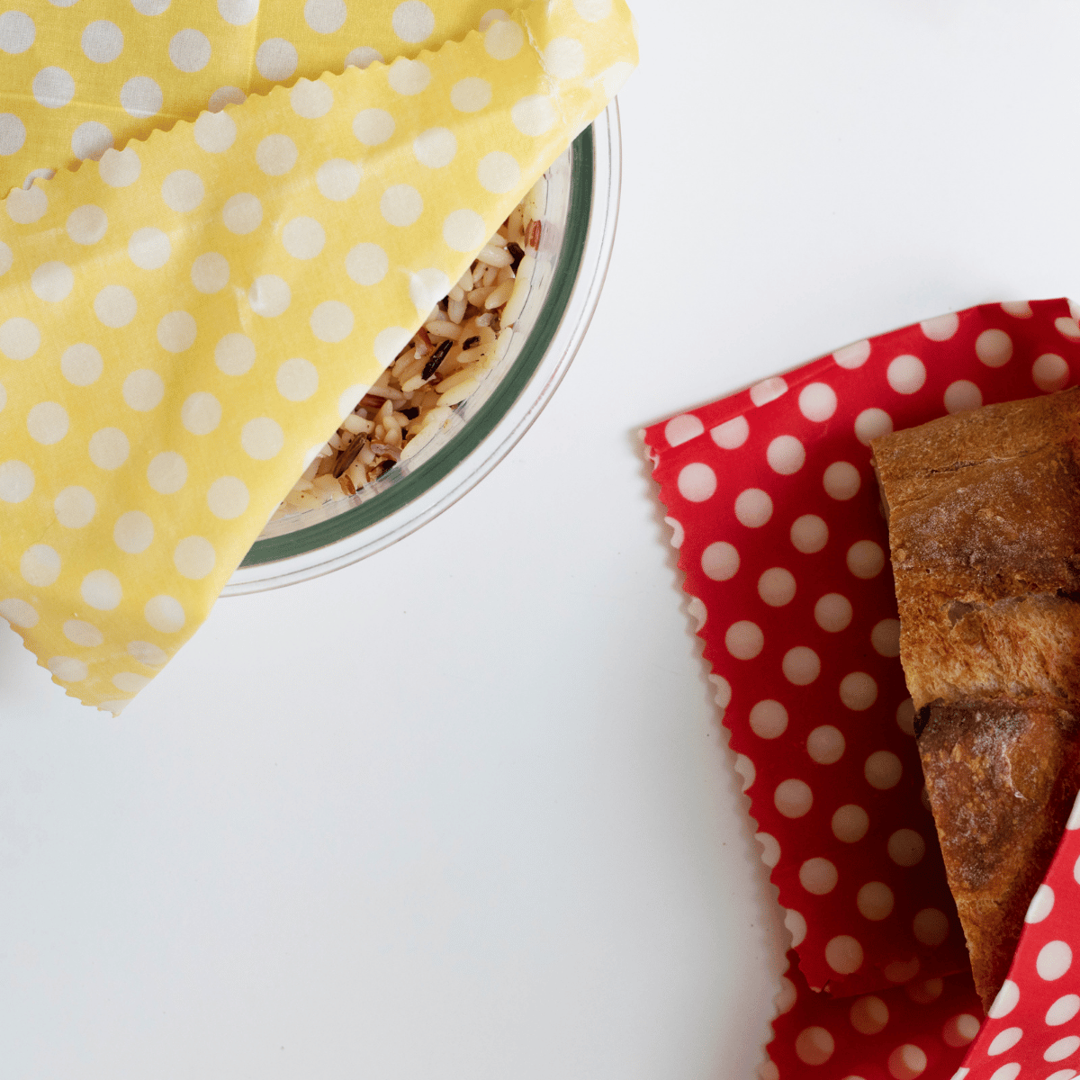 Set De 3 Feuilles D'Emballage Alimentaire À La Cire D'Abeille - Multicolore