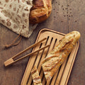 Set Du Boulanger : Planche À Découper, Pince À Toast Et Sac À Pain - Beige, Chocolat