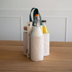 Sac À Bouteilles En Coton Bio - Blanc