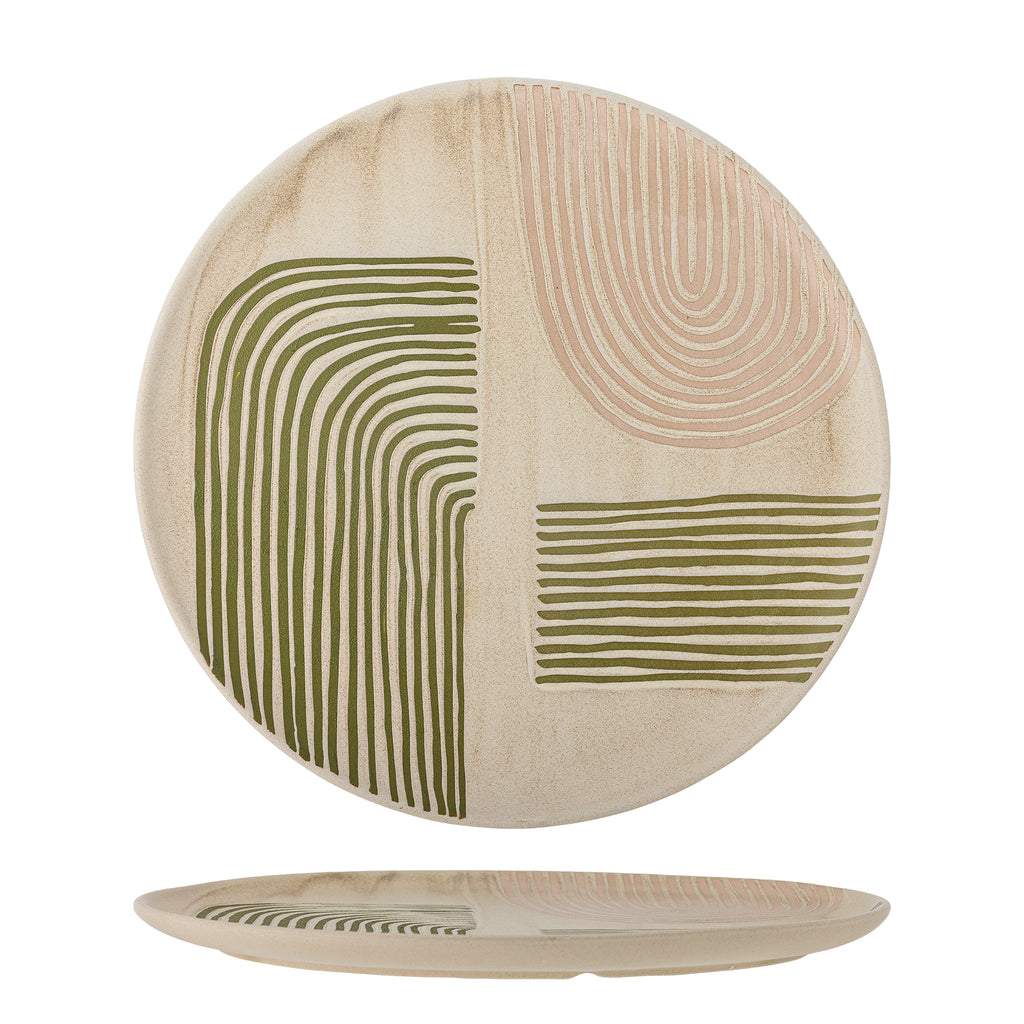 Amica - Plat De Service - Multicolore - Grès