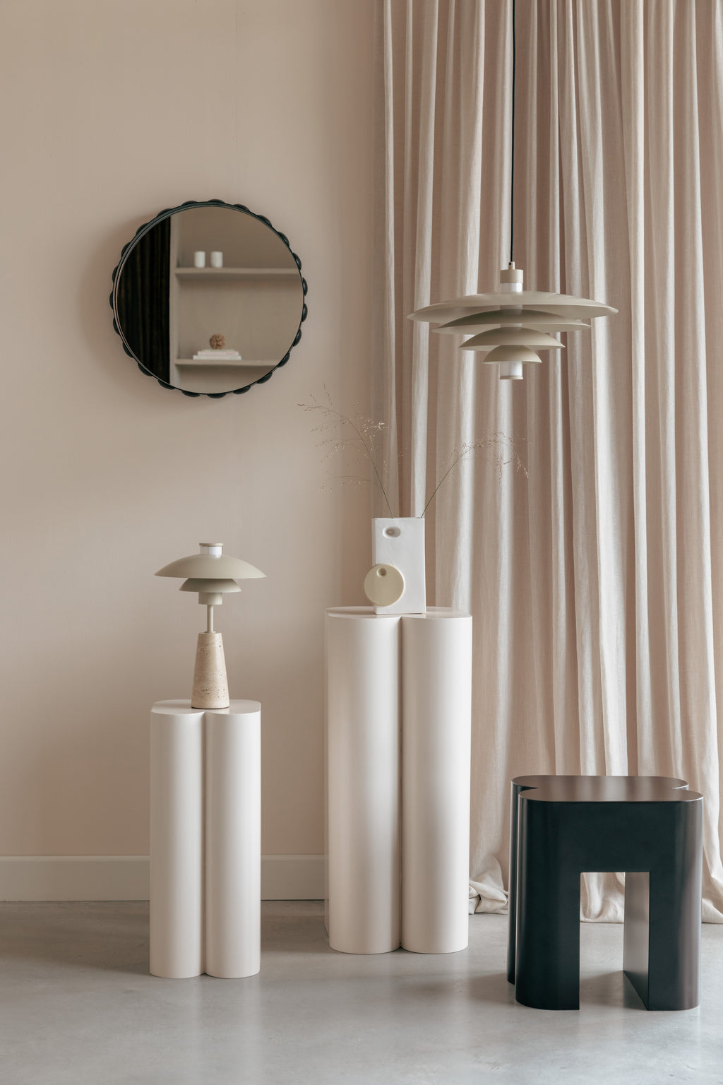 Bubbles - Mirror - Iron - Dark Brown