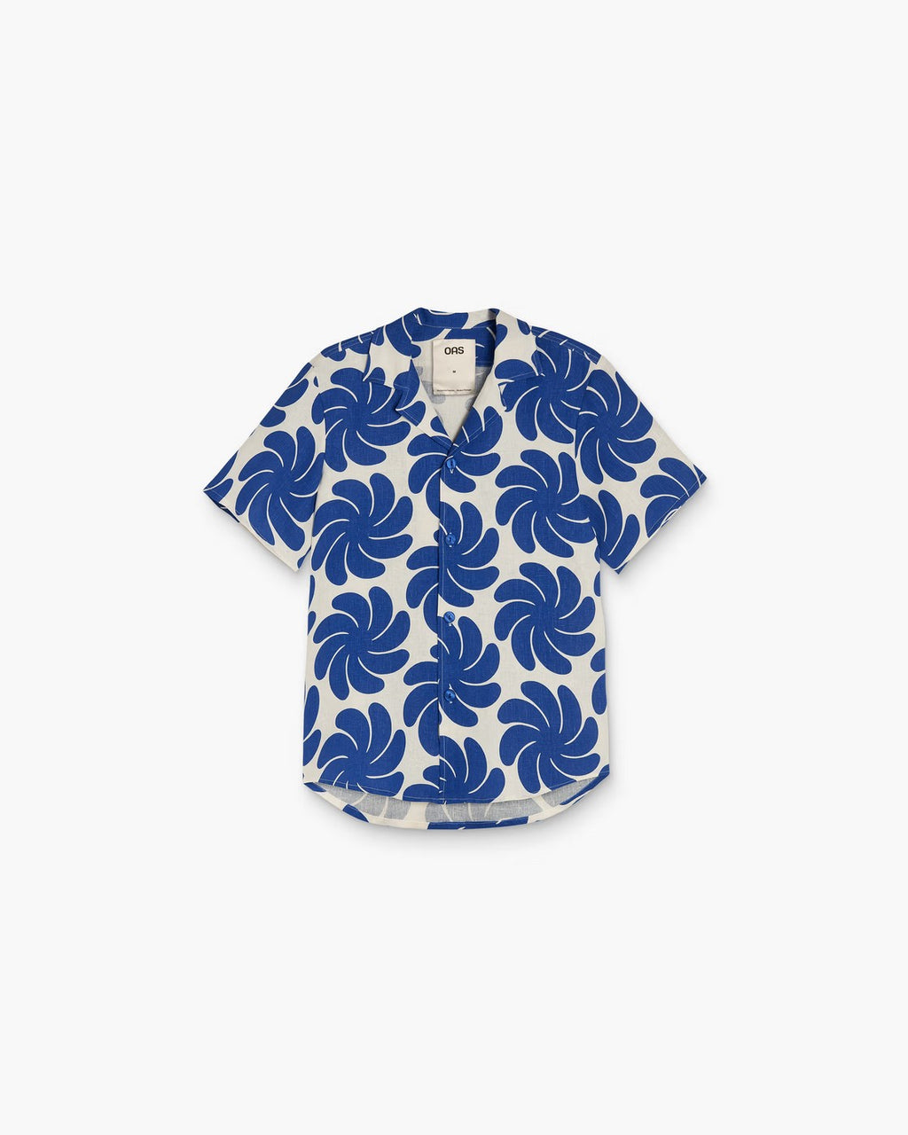 Camisa Nebula Cuba Lino Azul