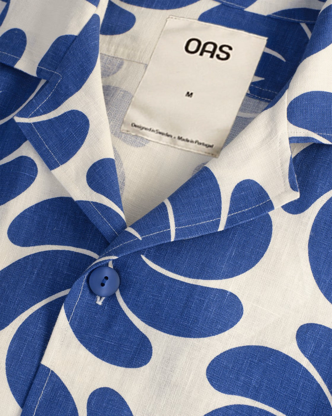 Camisa Nebula Cuba Lino Azul