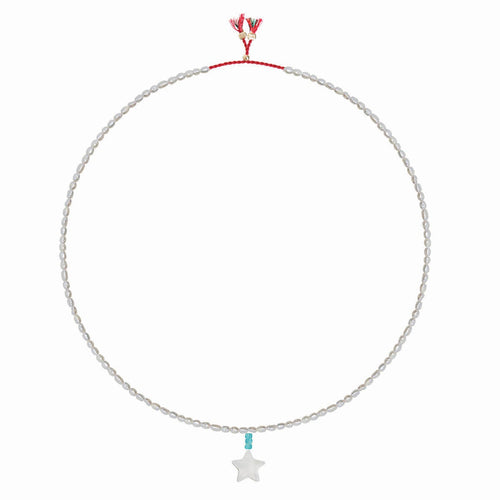 Collier Mini Fwp Et Pendentif Étoile Néon - Turquoise