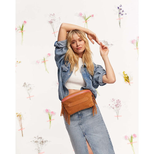 Neufmille - Sac Ceinture XL à Franges Camel Beltbag Marie Martens 